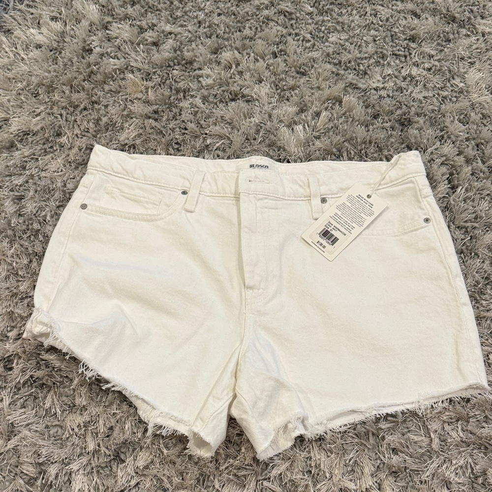 Hudson Jeans White Jean Shorts for Women